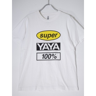 super yaya Tシャツ　レディース　半袖　白　ロゴ　Sサイズ