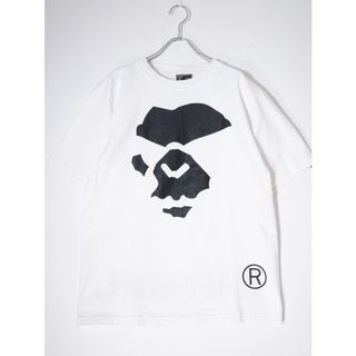 アベイシングエイプ(A BATHING APE)のA BATHING APEアベイシングエイプ 旧タグ 怒り猿 猿顔 Tシャツ【M】【MTSA71849】(その他)