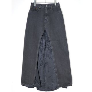 アパルトモンドゥーズィエムクラス(L'Appartement DEUXIEME CLASSE)のアパルトモンL'Appartement 2021AW Denim Layered Skirtブラックデニムレイヤードスカート【34】【LSKA71934】(その他)