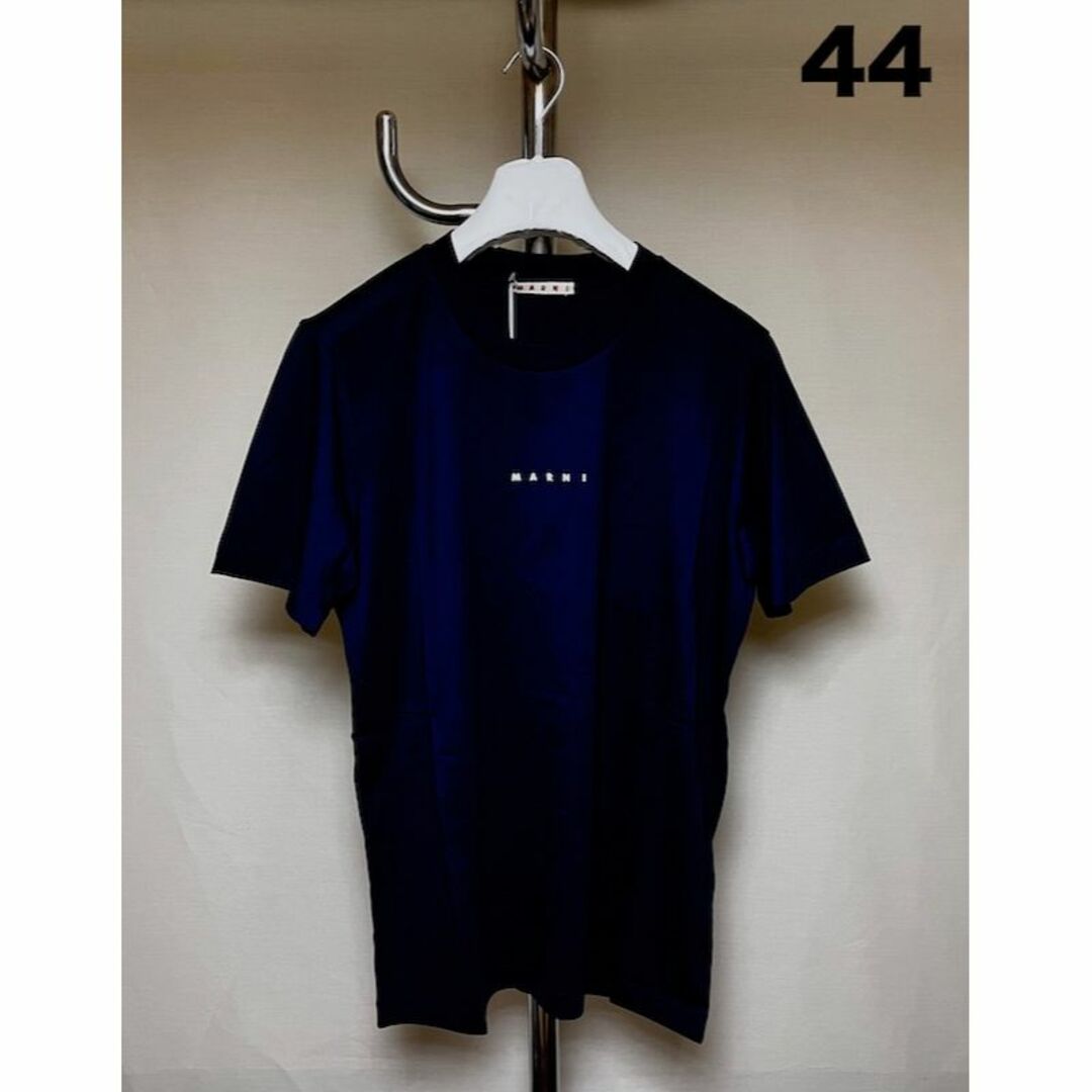 新品 44 23ss MARNI ロゴ Tシャツ ロゴT ネイビー 紺 4881 | フリマアプリ ラクマ