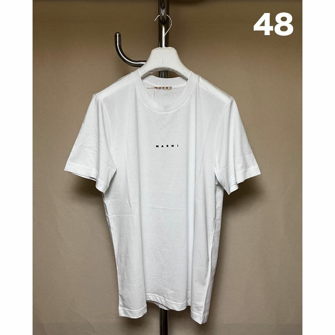 新品 48 23ss MARNI ロゴ Tシャツ ロゴT 白 4947