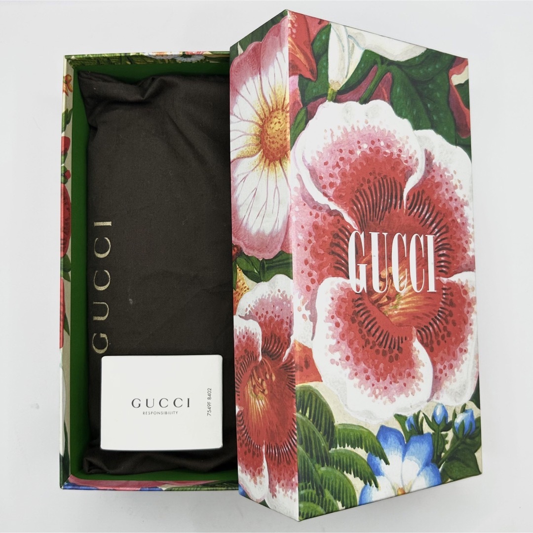 美品 GUCCI 長財布 GGスパークリング ラインストーン カーフレザー 黒