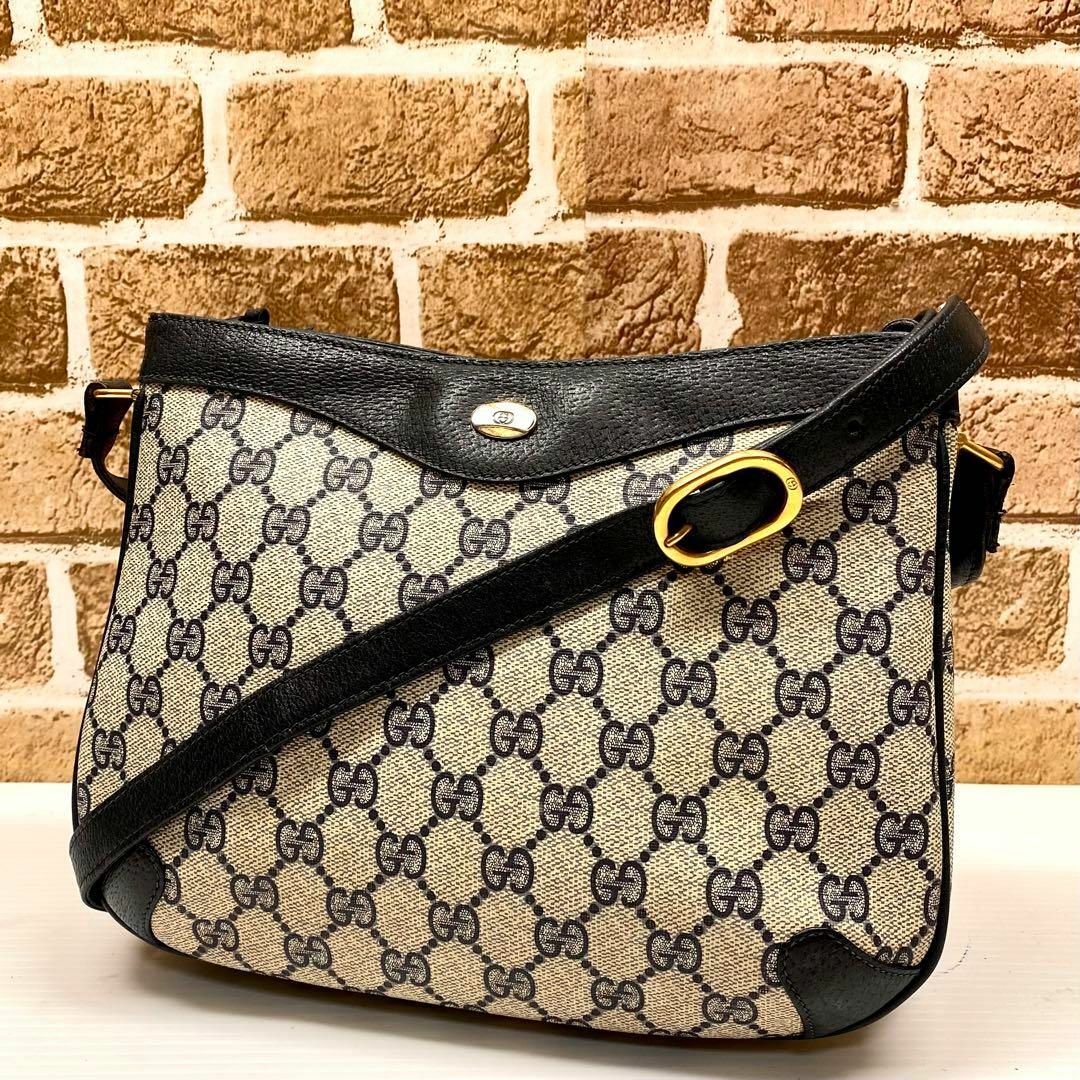 T-ポイント5倍】 OLD ショルダーバッグ ロゴ金具 GUCCI PVC ショルダー