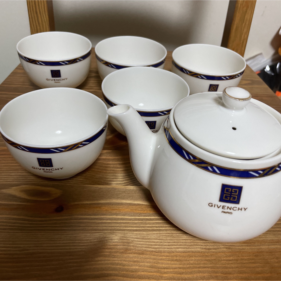 GIVENCHY 茶器セット 急須 カップ5客 ジバンシー 湯呑み | フリマアプリ ラクマ