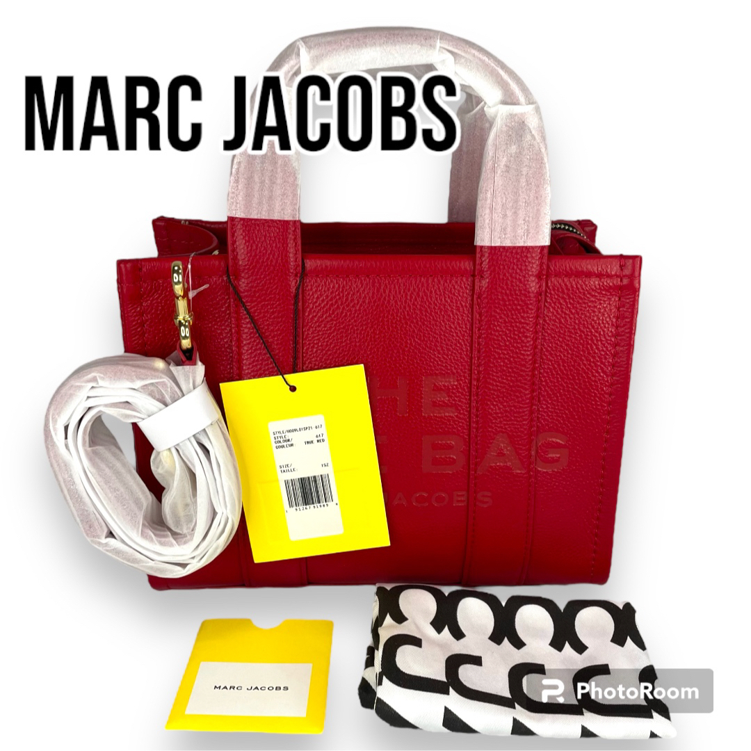 約5cm重さ【新品タグ有】MARC JACOBS マークジェイコブス トートバッグ レッド