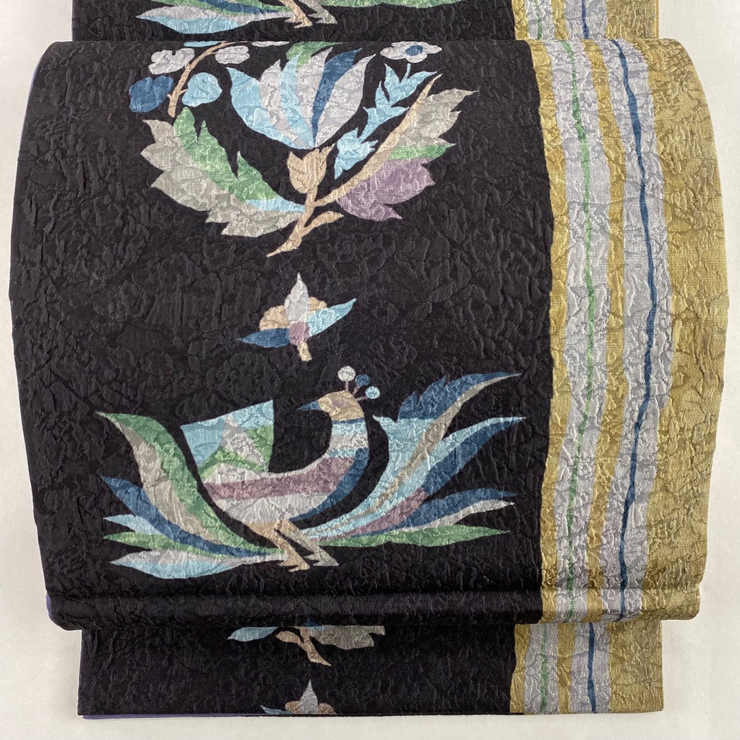 袋帯 美品 名品 全通 正絹 【中古】の通販 by バイセル ラクマ店|ラクマ 袋帯 美品 名品 全通 正絹