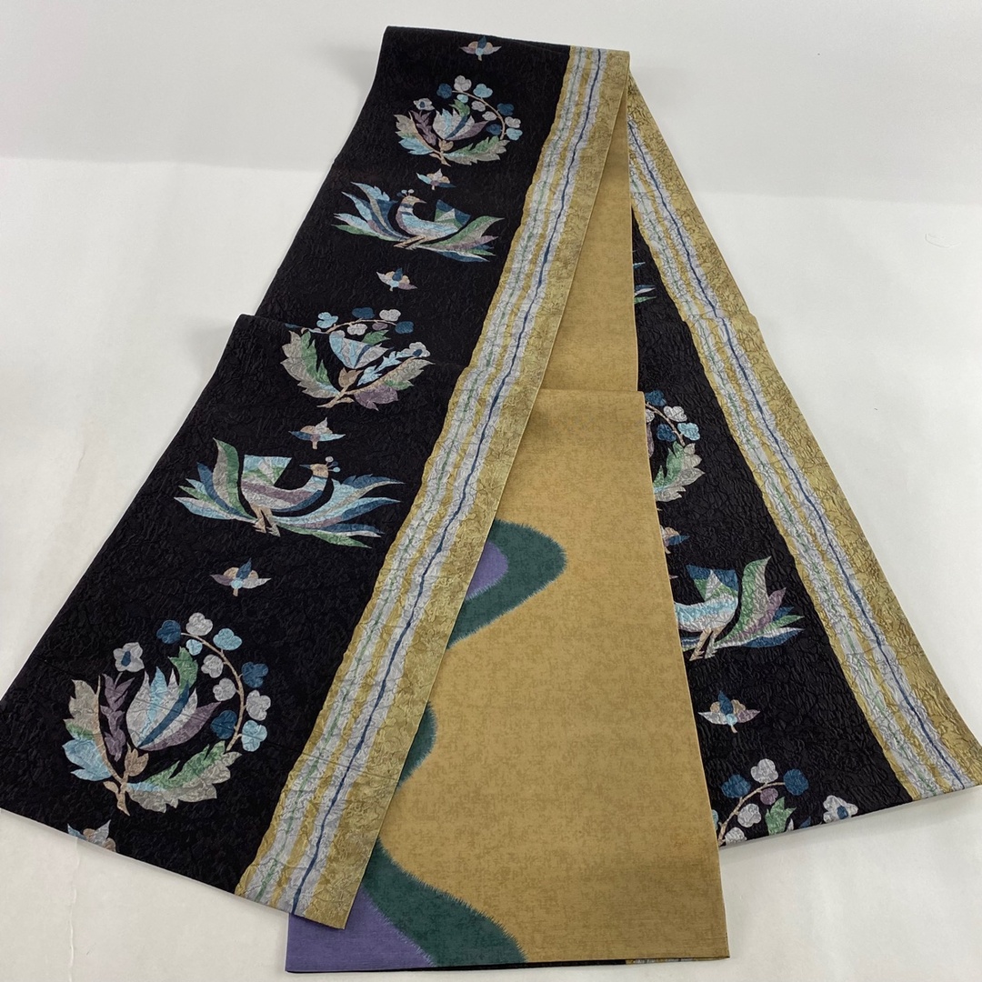 袋帯 美品 名品 全通 正絹 【中古】の通販 by バイセル ラクマ店|ラクマ 袋帯 美品 名品 全通 正絹