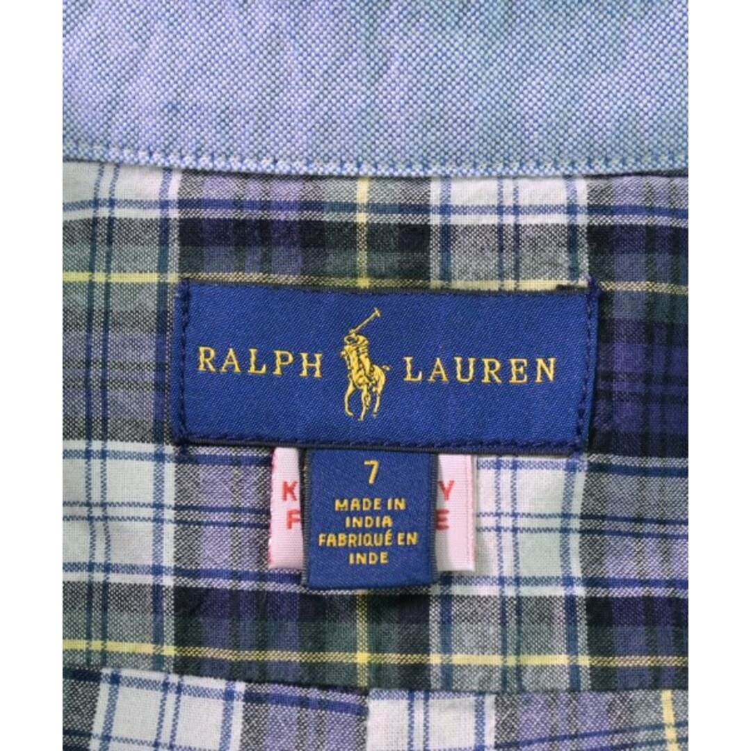 Ralph Lauren(ラルフローレン)のRalph Lauren シャツ 130 紺x緑x黄等(チェック) 【古着】【中古】 キッズ/ベビー/マタニティのキッズ服女の子用(90cm~)(ブラウス)の商品写真