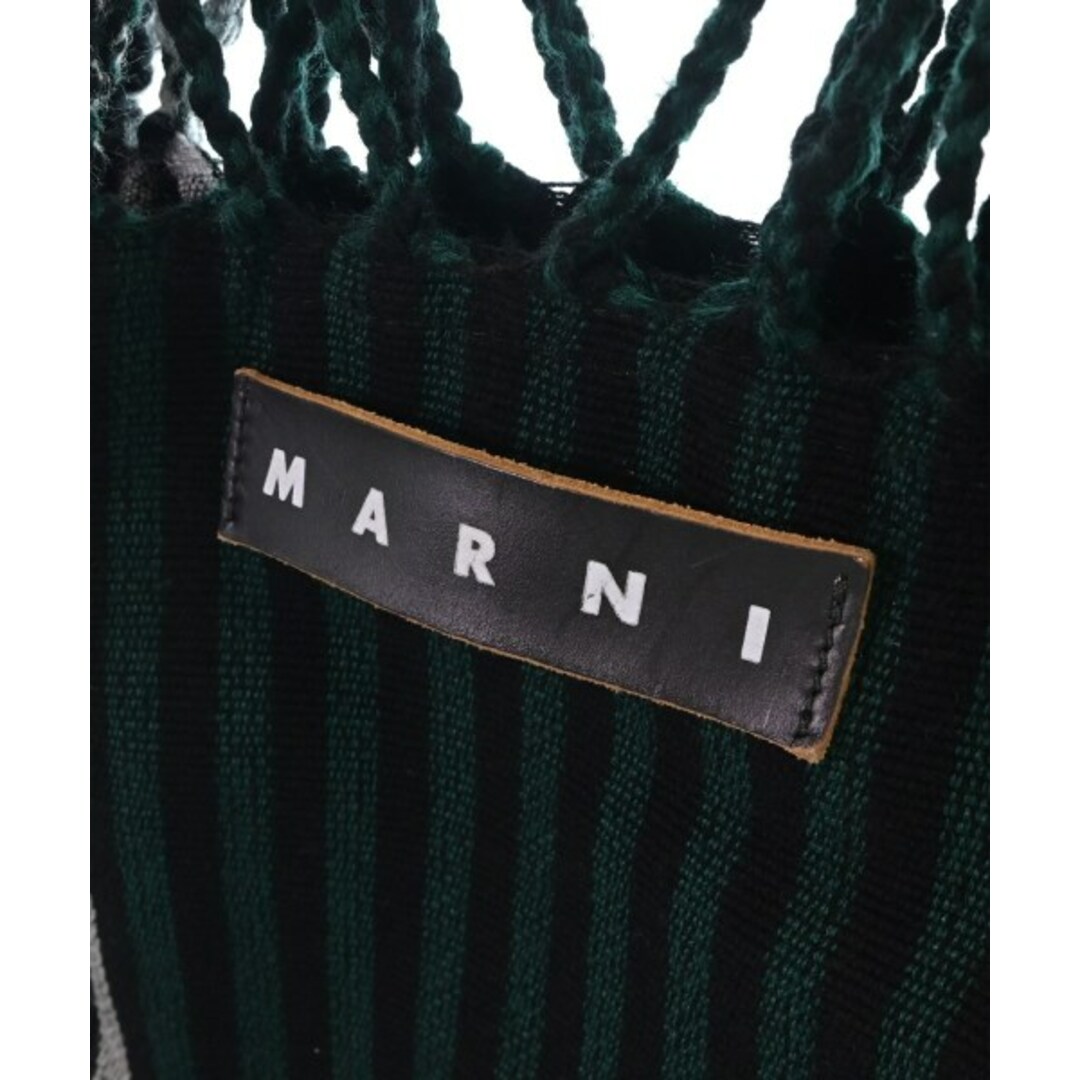 Marni - MARNI マルニ バッグ（その他） - 黒x緑xピンク等(ストライプ