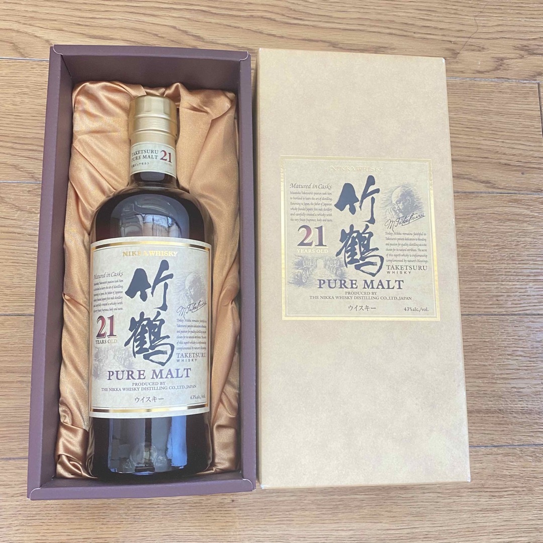 酒希少旧ラベル　竹鶴21年×1本