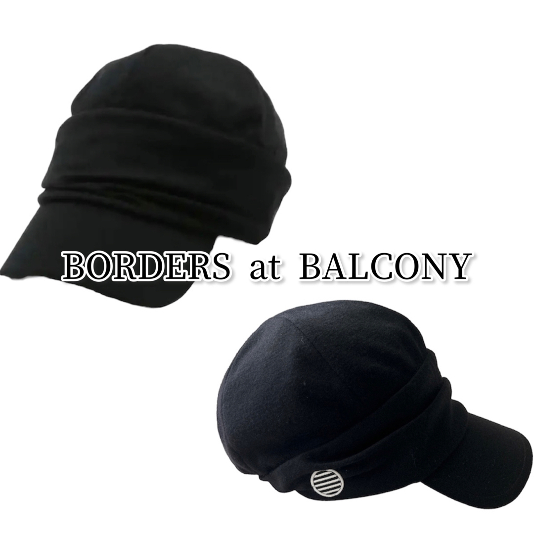 BORDERS at BALCONY ウール　キャスケット　ネイビー　レアカラー