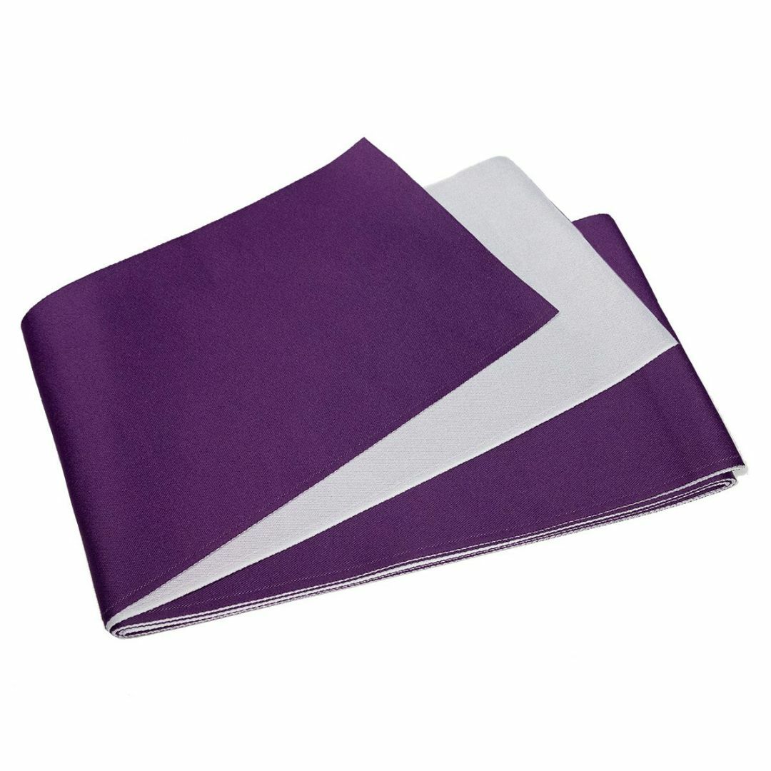 【色: 古代紫×白】KYOETSU キョウエツ 帯 半幅帯 浴衣 リバーシブル