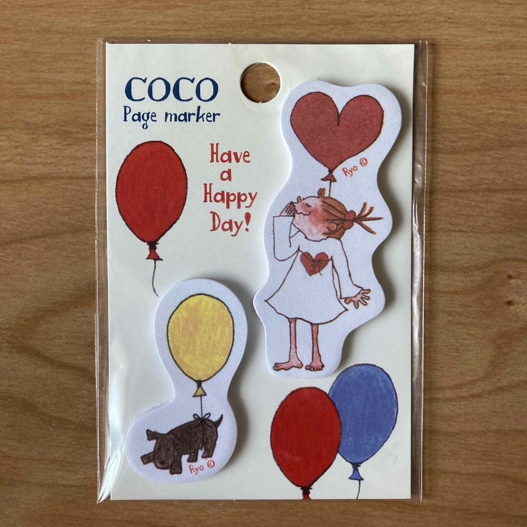 Coco(ココ)のCocoちゃん付箋 インテリア/住まい/日用品の文房具(ノート/メモ帳/ふせん)の商品写真