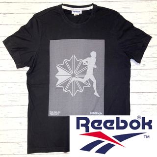 リーボッククラシック(Reebok CLASSIC)の値下【Reebok classic】リーボック　ランナーデザイン　Tシャツ(M)(Tシャツ/カットソー(半袖/袖なし))