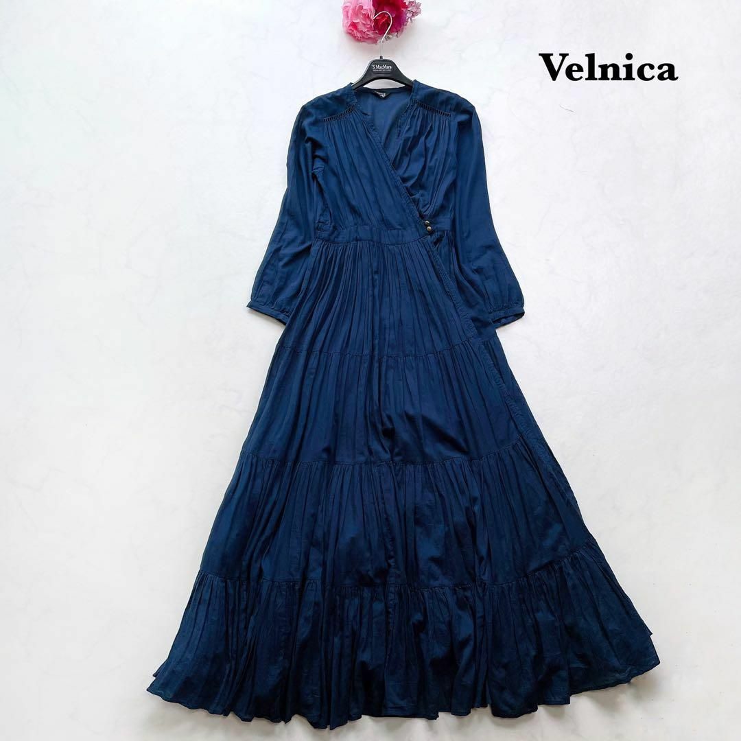 【Velnica】即完売＊神崎恵さん着用　カシュクール　マキシ　ロングワンピース