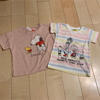 スヌーピー(SNOOPY)の⭐︎新品　スヌーピー　Tシャツ ２枚セット　80(Ｔシャツ)