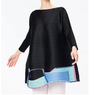 プリーツプリーズイッセイミヤケ(PLEATS PLEASE ISSEY MIYAKE)のサクラ様専用‼️限定品！【人気のブラック！新品・未使用品】お洒落なチュニック (チュニック)