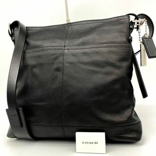 コーチ(COACH)の【極美品】coach トンプソン　極上レザー　ロゴ型押し　A4収納可能　ビジネス(ショルダーバッグ)