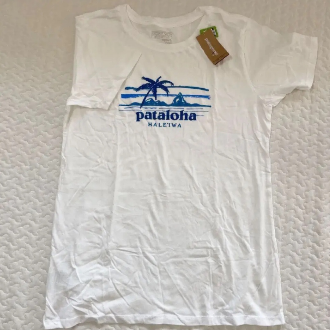 Tシャツ　白　パタゴニア　patagonia 新品　パタロハ