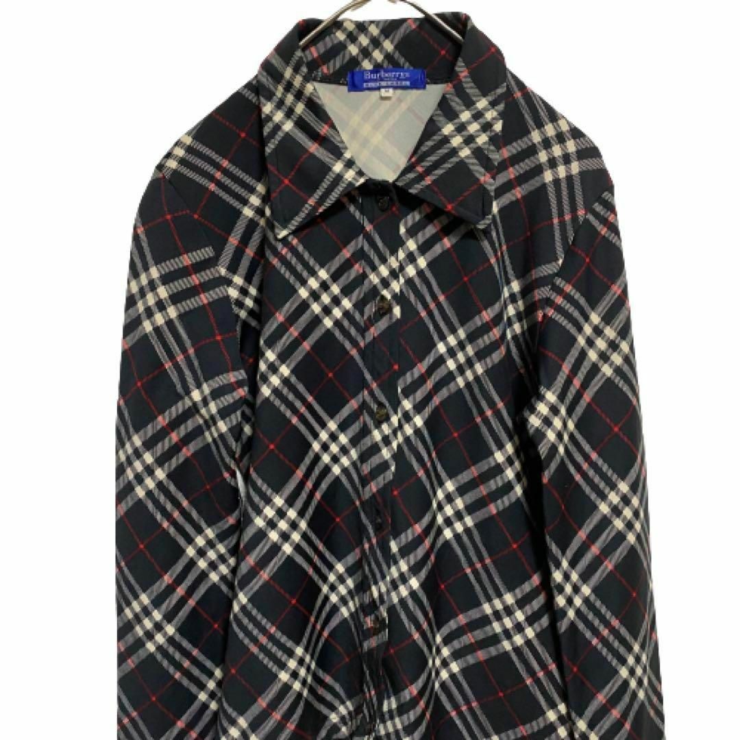 BURBERRY BLUE LABEL(バーバリーブルーレーベル)の【美品】古着女子　Burberry バーバリー　ノバチェック　ブラウス　シャツ レディースのトップス(シャツ/ブラウス(長袖/七分))の商品写真