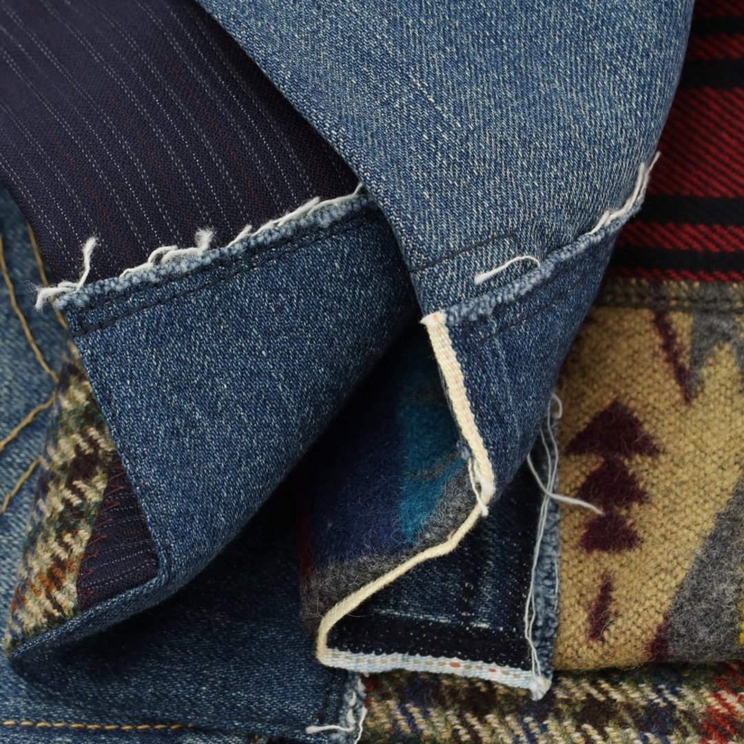 【未使用】ジュンヤワタナベ マン JUNYA WATANABE MAN 2022年秋冬 × PENDLETON、Levi’s デニムパンツ ジーンズ ブルー【サイズM】【メンズ】