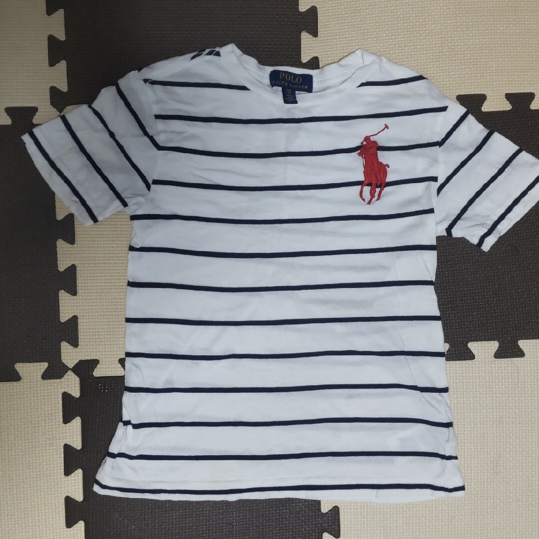 POLO RALPH LAUREN - ラルフローレンTシャツ ホワイト×紺の通販 by
