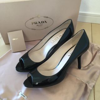 プラダ(PRADA)の💓ゆう様専用💓  超美品♥️ PRADA オープントゥパンプス(ハイヒール/パンプス)