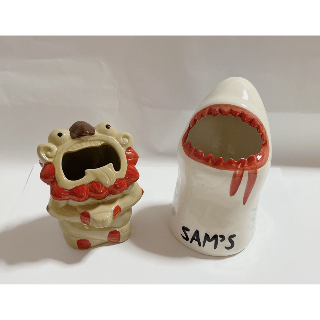 SAM’S レストラン シーサー &ジョーズ陶器の置物  インテリア/住まい/日用品のインテリア小物(置物)の商品写真