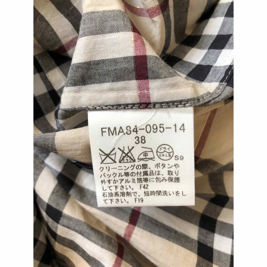 BURBERRY(バーバリー)のburberry london コットンワンピース　38 美品 レディースのワンピース(ひざ丈ワンピース)の商品写真