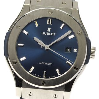 ウブロ(HUBLOT)のウブロ HUBLOT 542.NX.7170.LR クラシックフュージョン チタニウム デイト 自動巻き メンズ 美品 保証書付き_737547(腕時計(アナログ))