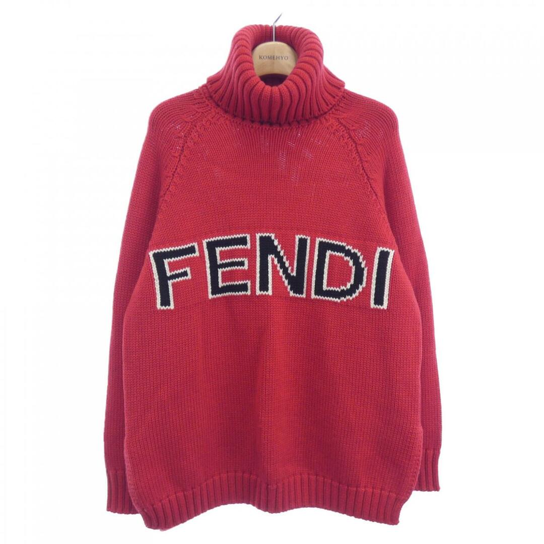 FENDI フェンディ ニット ハイネック ズッカ柄 レディース Mサイズ b