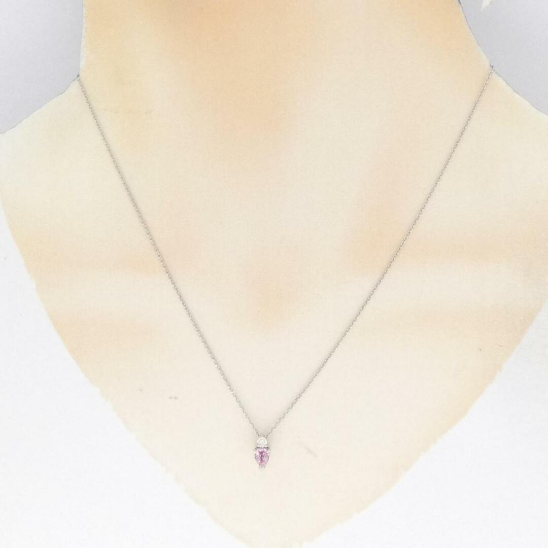 PT サファイヤ ネックレス 0.39CT