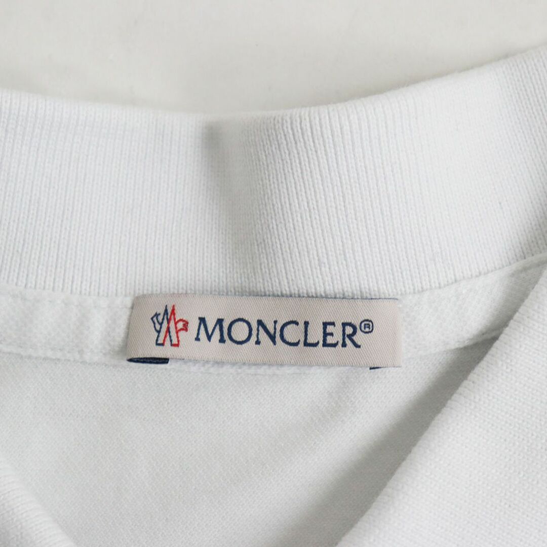 美品○21SS MONCLER モンクレール SS POLO トリコロール ロゴワッペン