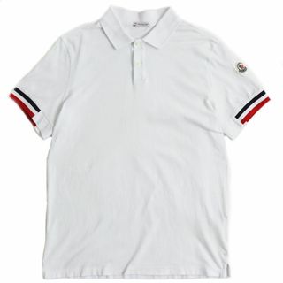 美品○21SS MONCLER モンクレール SS POLO トリコロール ロゴワッペン