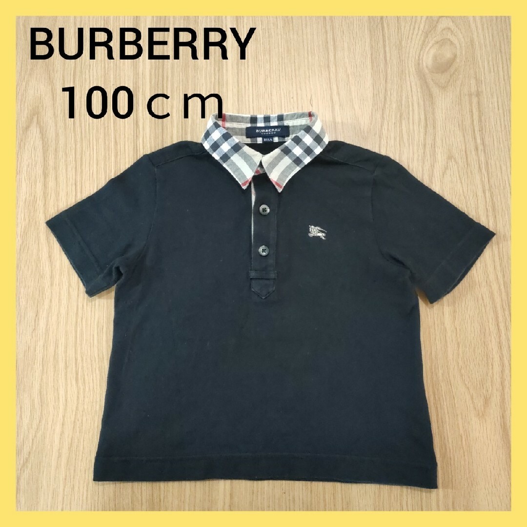 BURBERRY - バーバリー ポロシャツ 半袖 黒 ノバチェックの通販 by