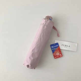 フルラ(Furla)の新品⭐️ フルラ FURLA 晴雨兼用 日傘 折りたたみ傘 ワイドサイズ ピンク(傘)