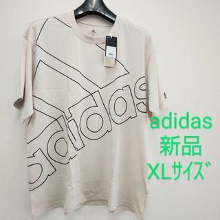 アディダス(adidas)のadidas レディース Tシャツ 半袖 スポーツウェア BIGロゴ XLサイズ(Tシャツ(半袖/袖なし))