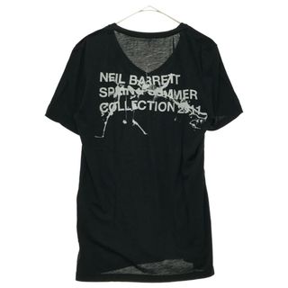 ニールバレット(NEIL BARRETT)のNeil Barrett ニール バレット バックプリント半袖カットソー Tシャツ スリムフィット ブラック(Tシャツ/カットソー(半袖/袖なし))