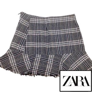 ザラ(ZARA)のZARA 千鳥柄チェックスカート(ミニスカート)