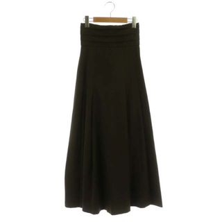 アザー(other)のローレン louren ロングタックフレアスカート マキシ S カーキ 緑(ロングスカート)