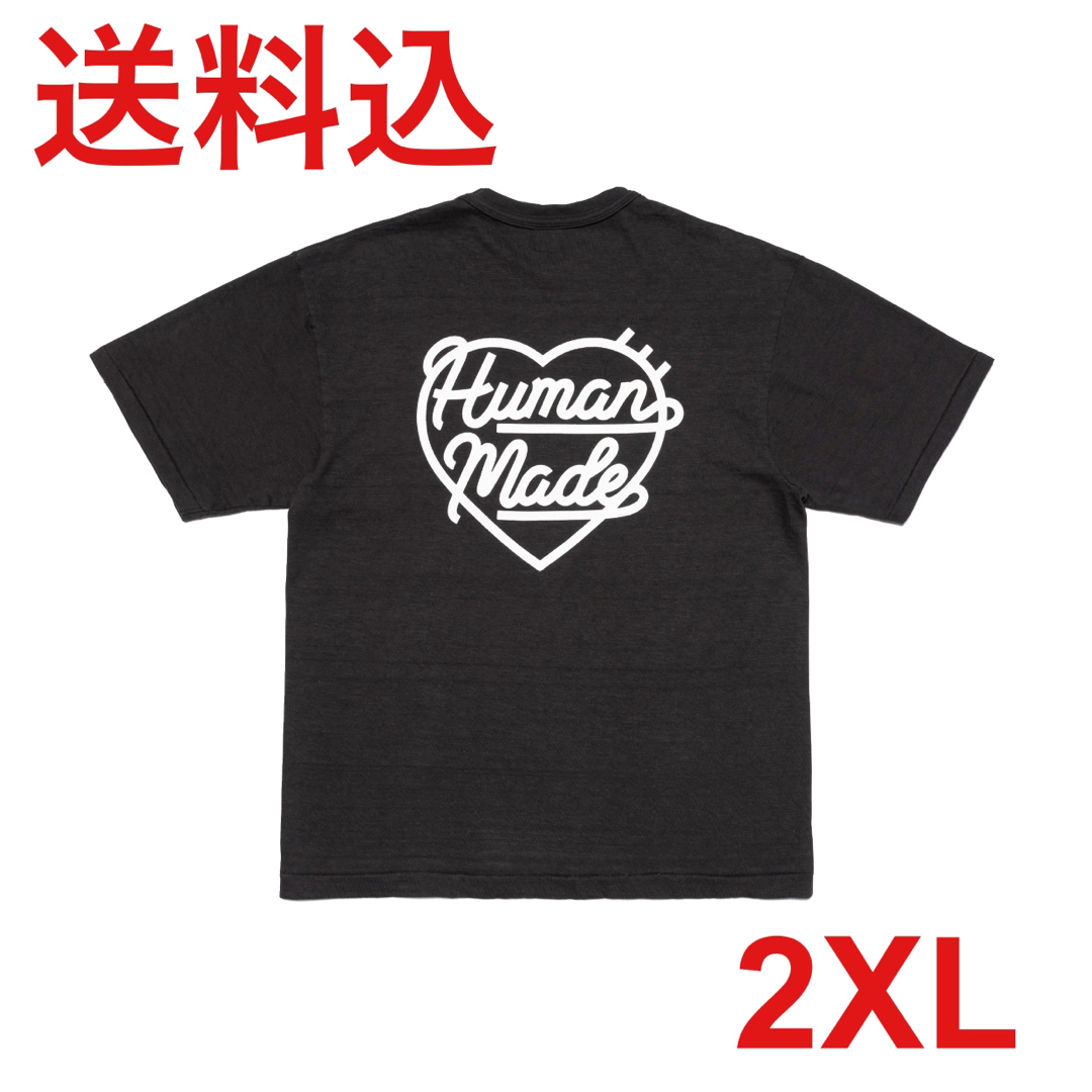 Human Made HEART BADGE T-SHIRT Black 2XL