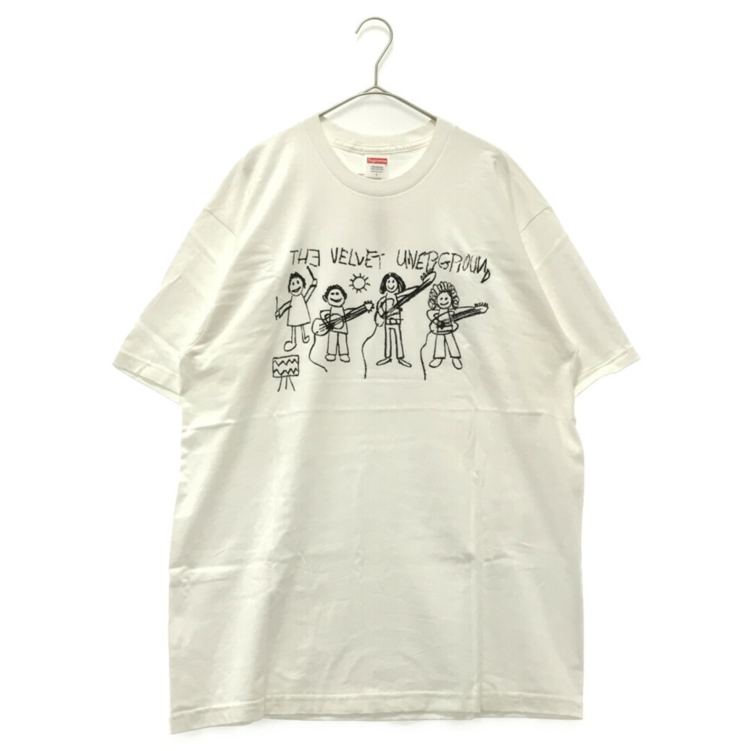SUPREME シュプリーム 19AW　The Velvet Underground Drawing Tee ヴェルヴェット・アンダーグラウンド　半袖Tシャツ　ホワイト