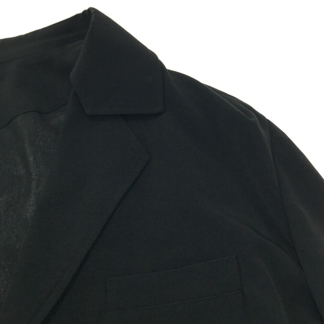 Yohji Yamamoto(ヨウジヤマモト)のYohji Yamamoto POUR HOMME ヨウジヤマモト プールオム 21SS TUXEDO DEFORMATION JACKET 右身頃ボタンJKT ボタン変形テーラードタキシードジャケット HD-J44-500 ブラック メンズのジャケット/アウター(その他)の商品写真