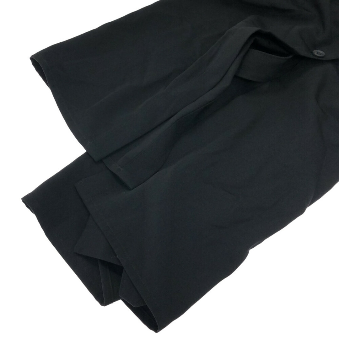 Yohji Yamamoto POUR HOMME ヨウジヤマモト プールオム 21SS GABARDINE WRAP DRESS ギャバジン ダブルラップ ドレス HD-D01-100 ブラック