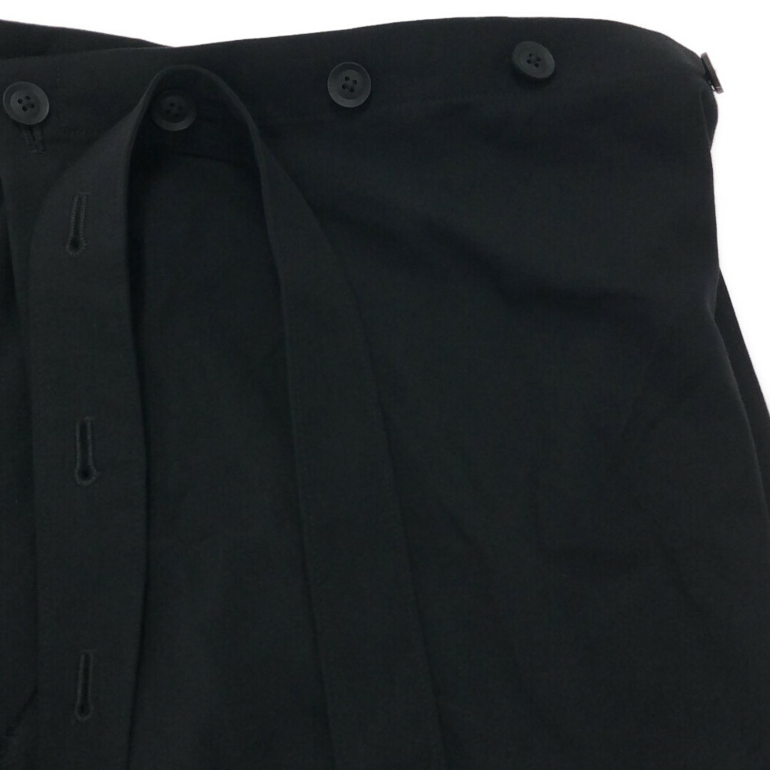 Yohji Yamamoto POUR HOMME ヨウジヤマモト プールオム 21SS GABARDINE WRAP DRESS ギャバジン ダブルラップ ドレス HD-D01-100 ブラック