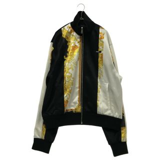 ヴェルサーチ(VERSACE)のVERSACE ヴェルサーチ 21AW メドゥーサ ルネッサンス トラックジャケット 1001033 ゴールド/ブラック/ホワイト(フライトジャケット)