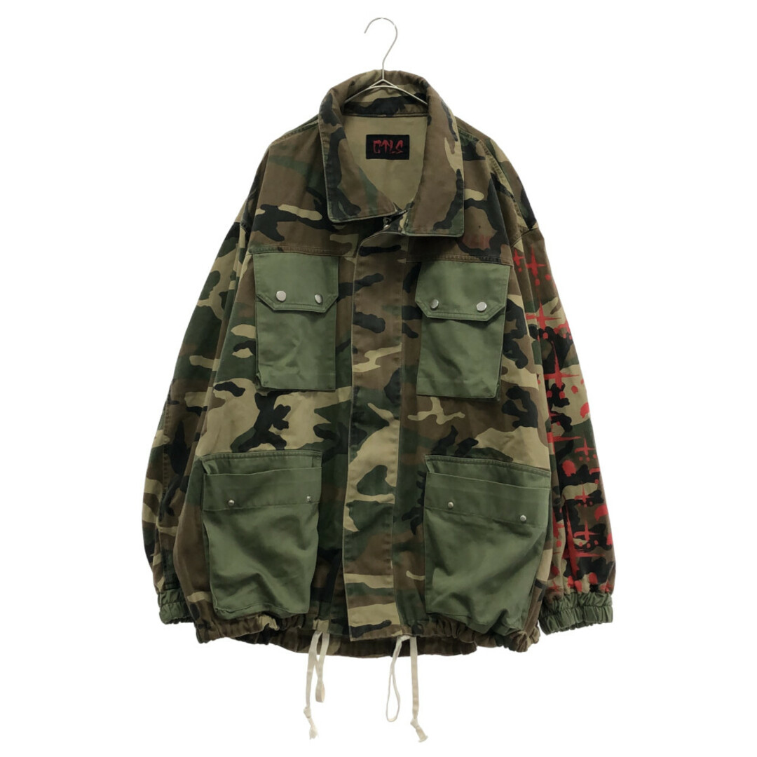 cvtvlist カタリスト 22AW MILITARY JACKET 220111NB06 カモ柄 コットン アームロゴ ミリタリージャケット カーキ