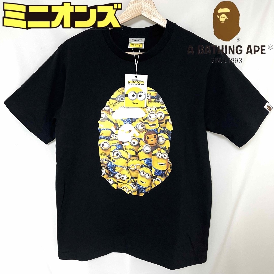 MINIONS × APE タグ付き 22SS MINIONS TEE M