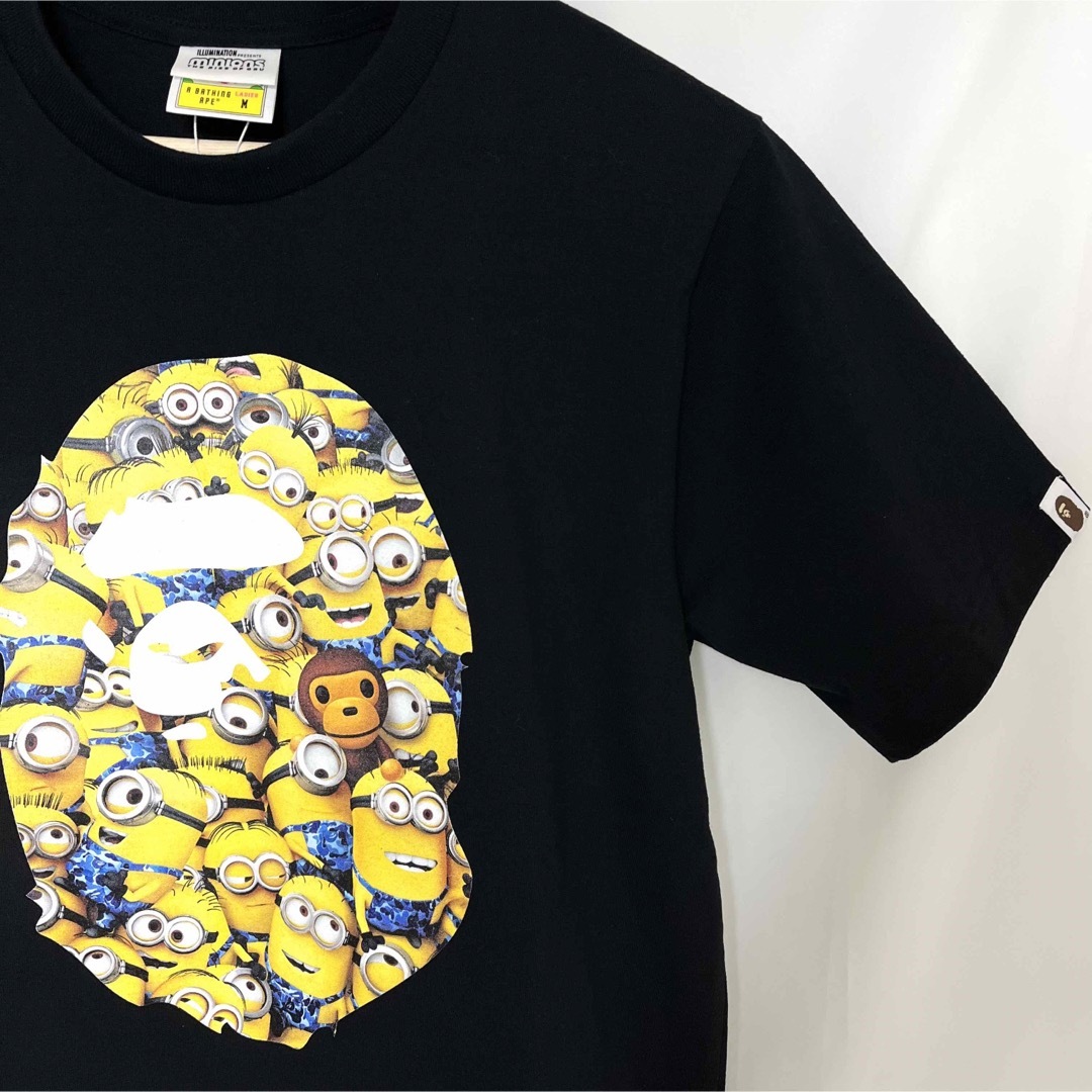 A BATHING APE(アベイシングエイプ)のMINIONS × APE タグ付き 22SS MINIONS TEE M レディースのトップス(Tシャツ(半袖/袖なし))の商品写真