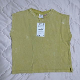 ザラ(ZARA)のZARA ザラ リアクティブダイ Tシャツ イエロー(Tシャツ/カットソー)